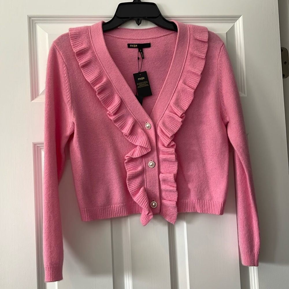 Maje pink sweater‎ NWT